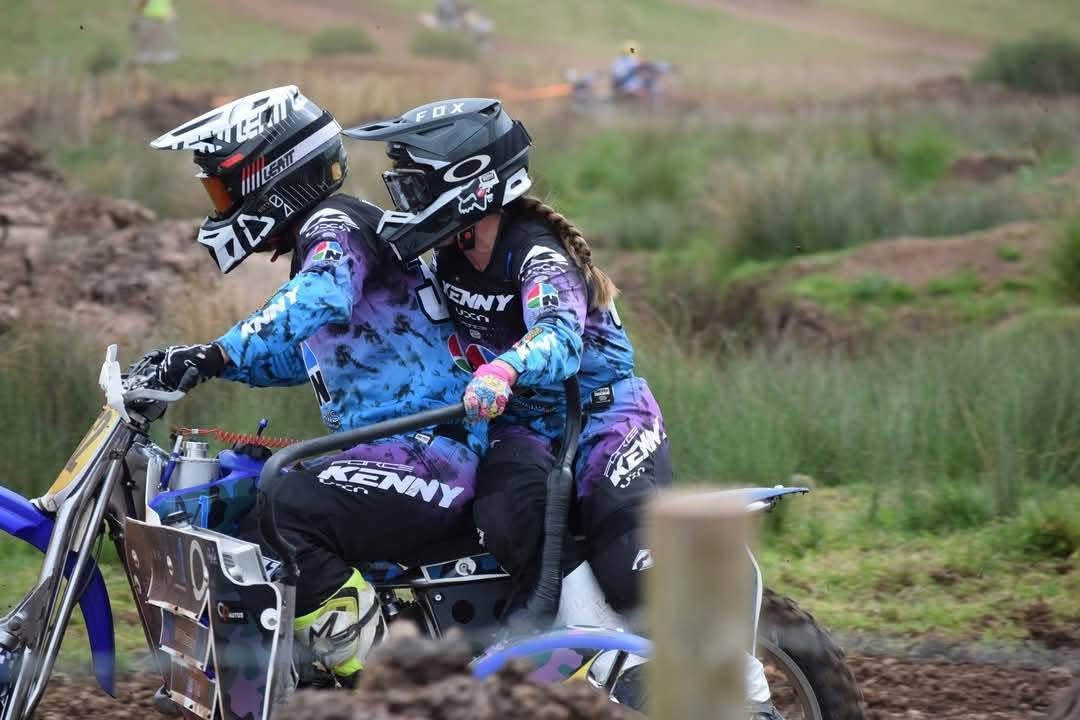 Two riders at the dirt bike event